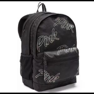 VS PINK Rhinestone BLING Campus Backpack Logo